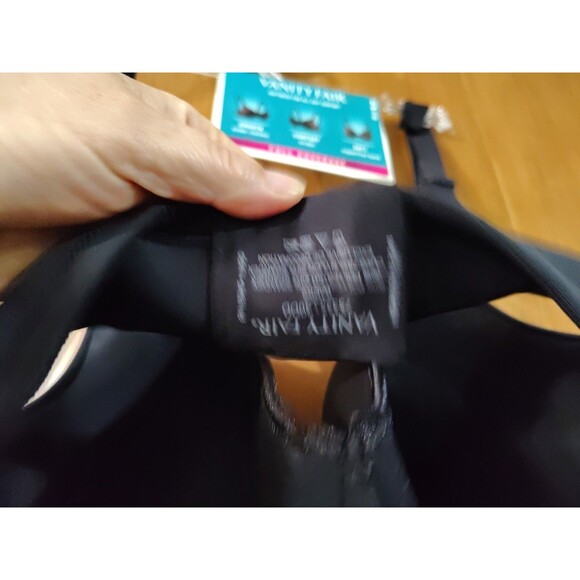 NEW Vanity Fair Body Caress Full Coverage Contour Bra 75335 black 40DD - Picture 7 of 7